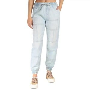 Indigo Rein Seamed Jogger Jeans Pants